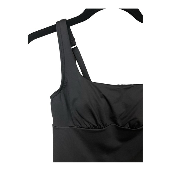 Lands' End Square Neck Underwire Tankini Swimsuit Top in Black Size 2 NWT - Picture 5 of 9